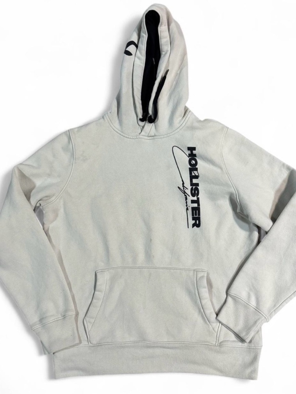 Hollister Co. grey hoodie with black logo